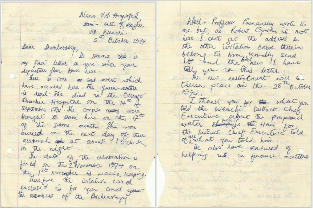 Letter to Dombrowski